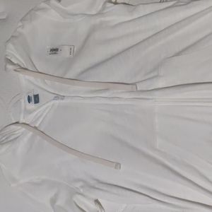 New With Tags Old Navy White Zip Up Sweatshirt Size M